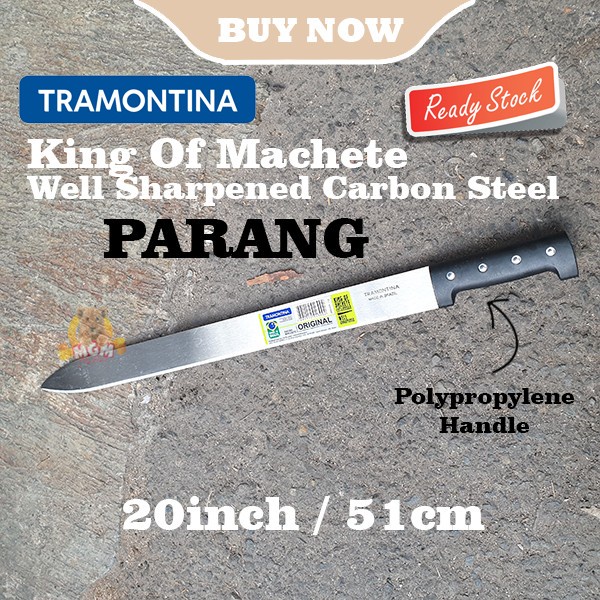 Made in Brazil HITAM Tramontina parang 51cm Machete 20in Bush Knife