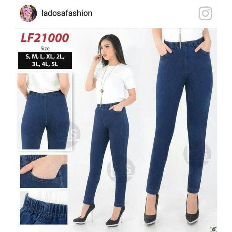 CELANA SOFT JEANS STRECH LADOSA FASHION KODE LF21000