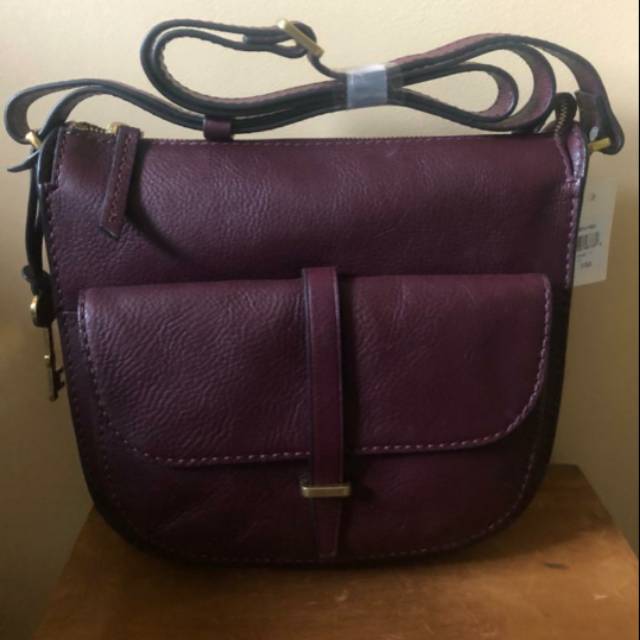 Fossil Ryder Crossbody Large Fig Color