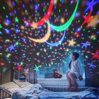 Lampu Tidur Bintang / Lampu Tidur Salju /  Proyektor 3D LED Unik Dekorasi Kamar Aesthetic