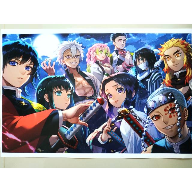 Poster Anime Kimetsu No Yaiba 12 Demon Slayer Shopee Indonesia