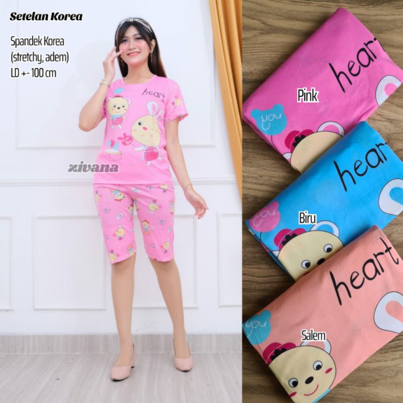 Setelan BAJU TIDUR sandek korea //JF3258