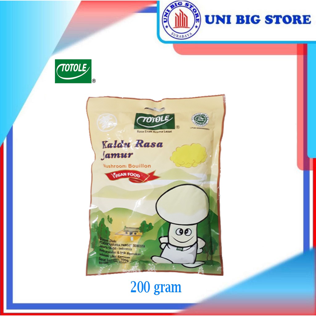 

Totole Kaldu Jamur Vegan Mushroom Seasoning Powder 200 gram