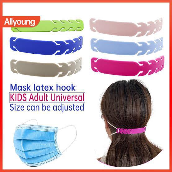 Pengait Tali Masker Earloop Ukuran bisa diatur / Konektor Penahan Kaitan Masker Hijab