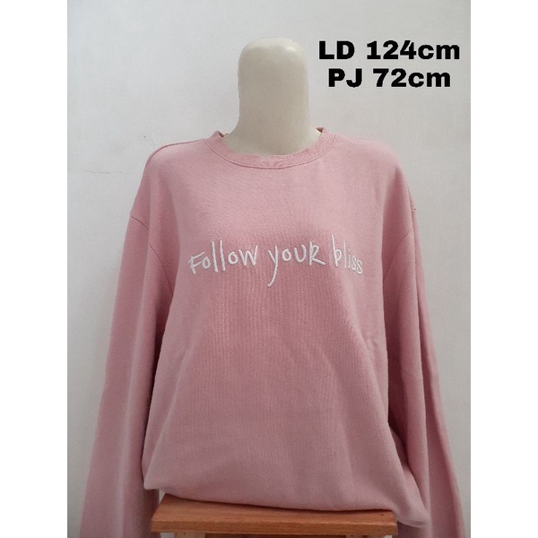 crewneck sweater / oversize sweater / sweater jumbo / atasan wankta big size / preloved crewneck