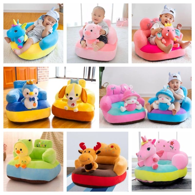 New Series Sofa Kursi Bayi Karakter Lucu Premium Super Lembut Original