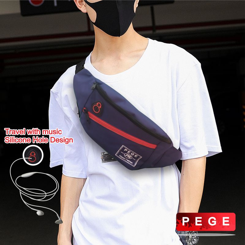 Tas Selempang Pria Waistbag Bisa Untuk Tas Pinggang Model Kasual - PG 8881