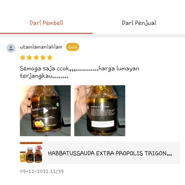 BOS. HABBATUSSAUDA EXTRA PROPOLIS TRIGONA 200 KAPSUL ORIGINAL ASLI 100% 3in 1 | Habbasyifa