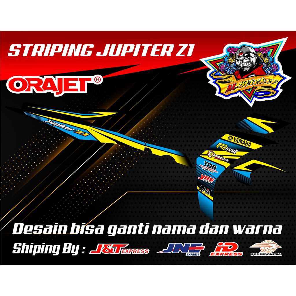 Striping Jupiter Z1 Custom Road Race Model Terbaru