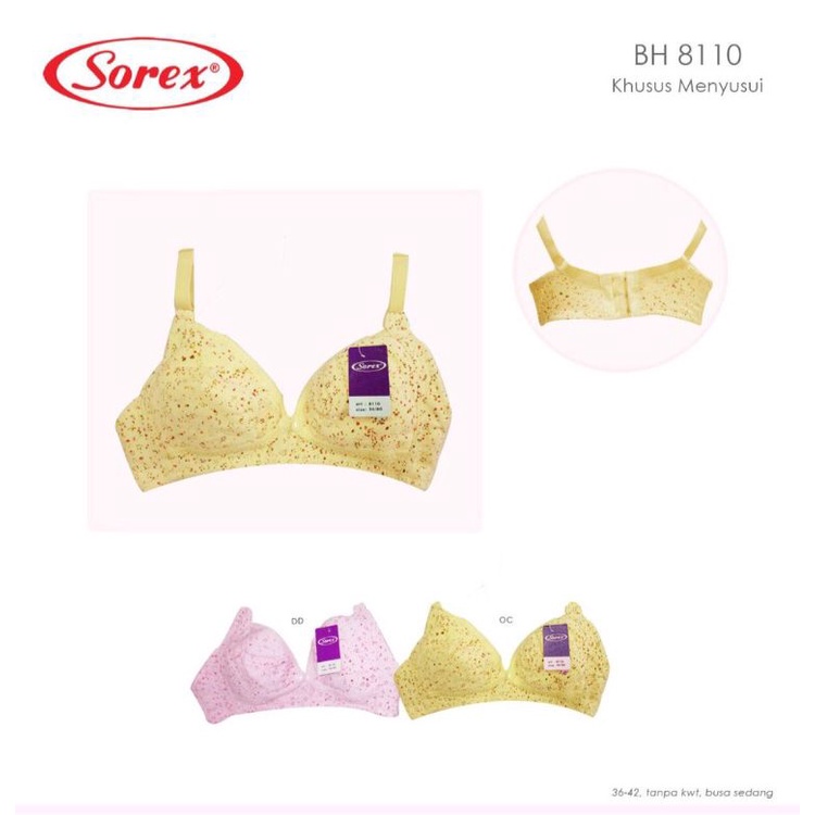 Bra Menyusui Sorex Bh 8108 Maternity Nursing Asli Tanpa Kawat Nyaman