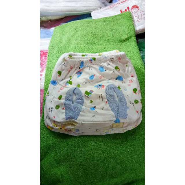 Celana bayi pop putih motif shaqueen