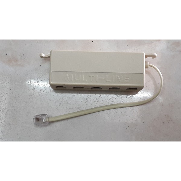 Pin RJ11 telp male to 5 way RJ11 Female spiltter / Splitter RJ11