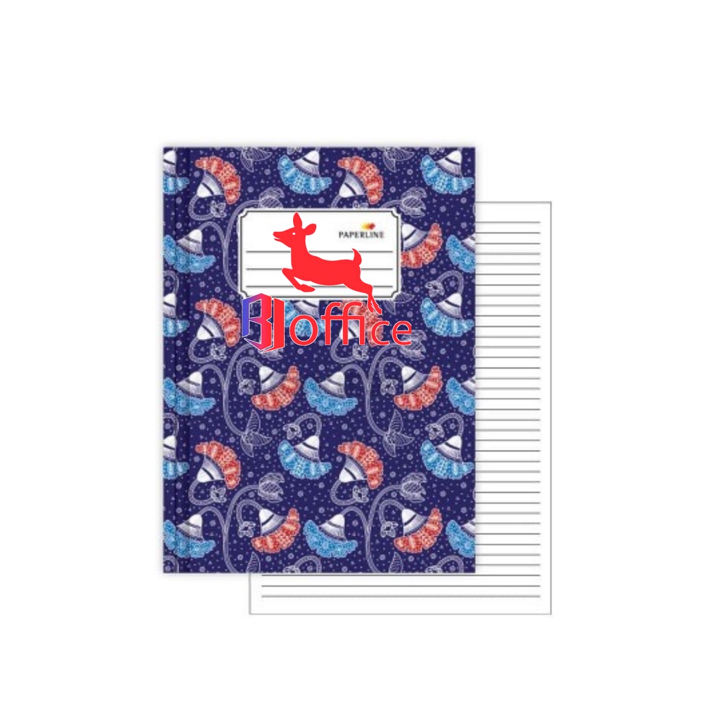 

Buku Tulis Hardcover Paperline Quarto / Kuarto / Kwarto 200 Lembar