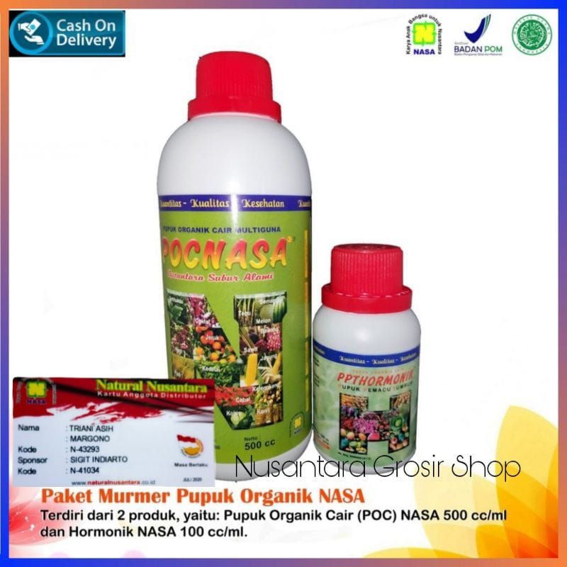 Paket Poc Nasa 500cc Dan Hormonik 100cc - Pupuk perangsang buah - perangsang akar