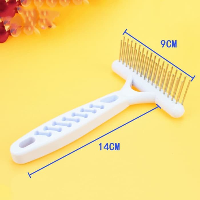 Sisir Grooming RK-01 Untuk Kucing dan Anjing Comb Cat Dog Pet Groom Putih Jarang