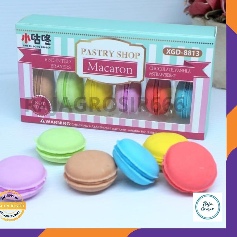 

⛄DISKON BRANDS FESTIVAL✔️ COD penghapus makarons hapusan macaron termurah alat tulis kantor perleng