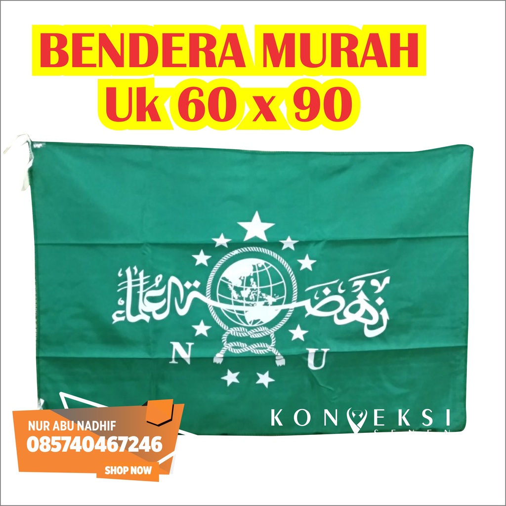 bendera NU murah uk 60 x 90 cm