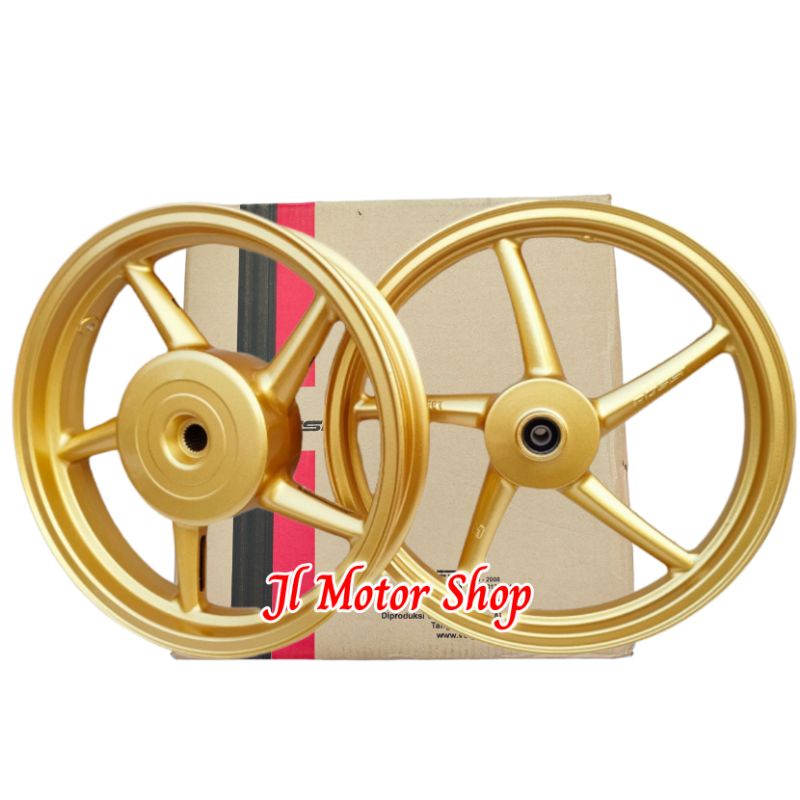 VELG RACING MODEL RCB BEAT SCOOPY GENIO VARIO 110 125 150 PALANG 5 PLUS BAN PRIMAAX DEPAN BELAKANG READY RING 14 &amp; 17