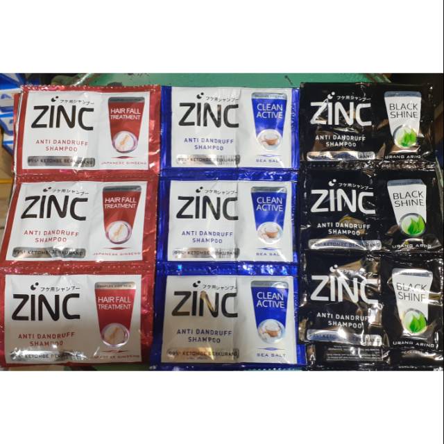 Sampo Zinc 1 renceng isi 24 sachet