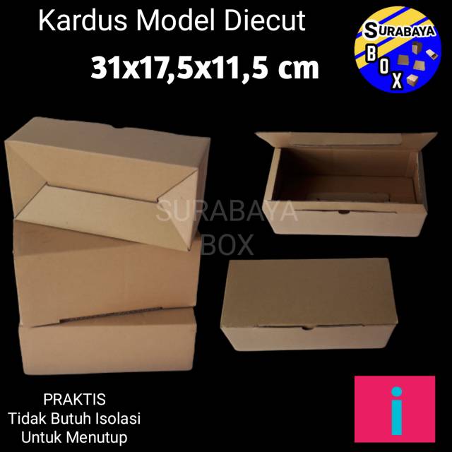 

KARDUS i COKLAT 31x17.5x11.5cm BOX DUS KARTON BOX KOTAK SEPATU PACKING