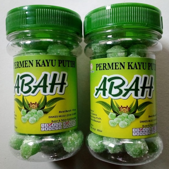 

Permen Minyak Kayu Putih Abah 110gr | Minyak Candy Premen Kayu Putih Original ( Kemasan Toples )