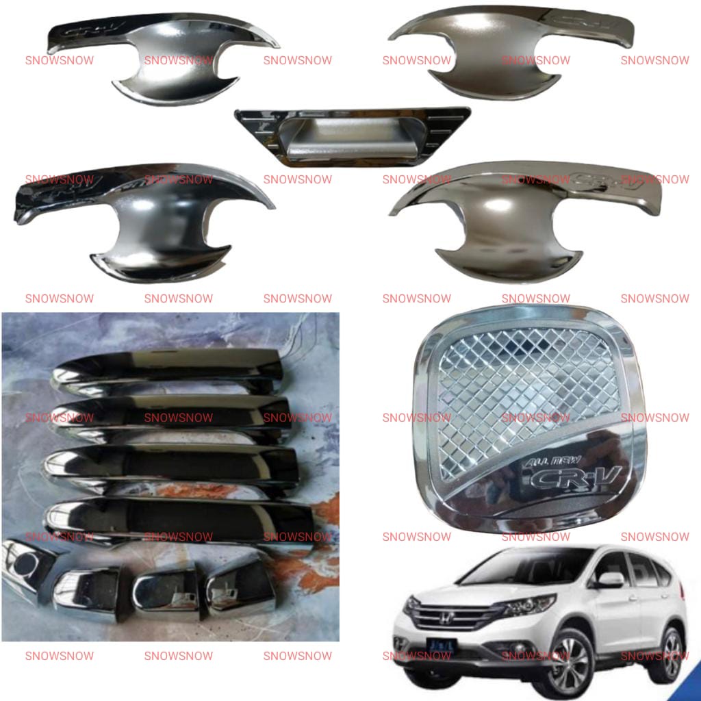 Paket Outer Handle Tank Cover Grand All New Crv 2013 2016 5pcs Chrome