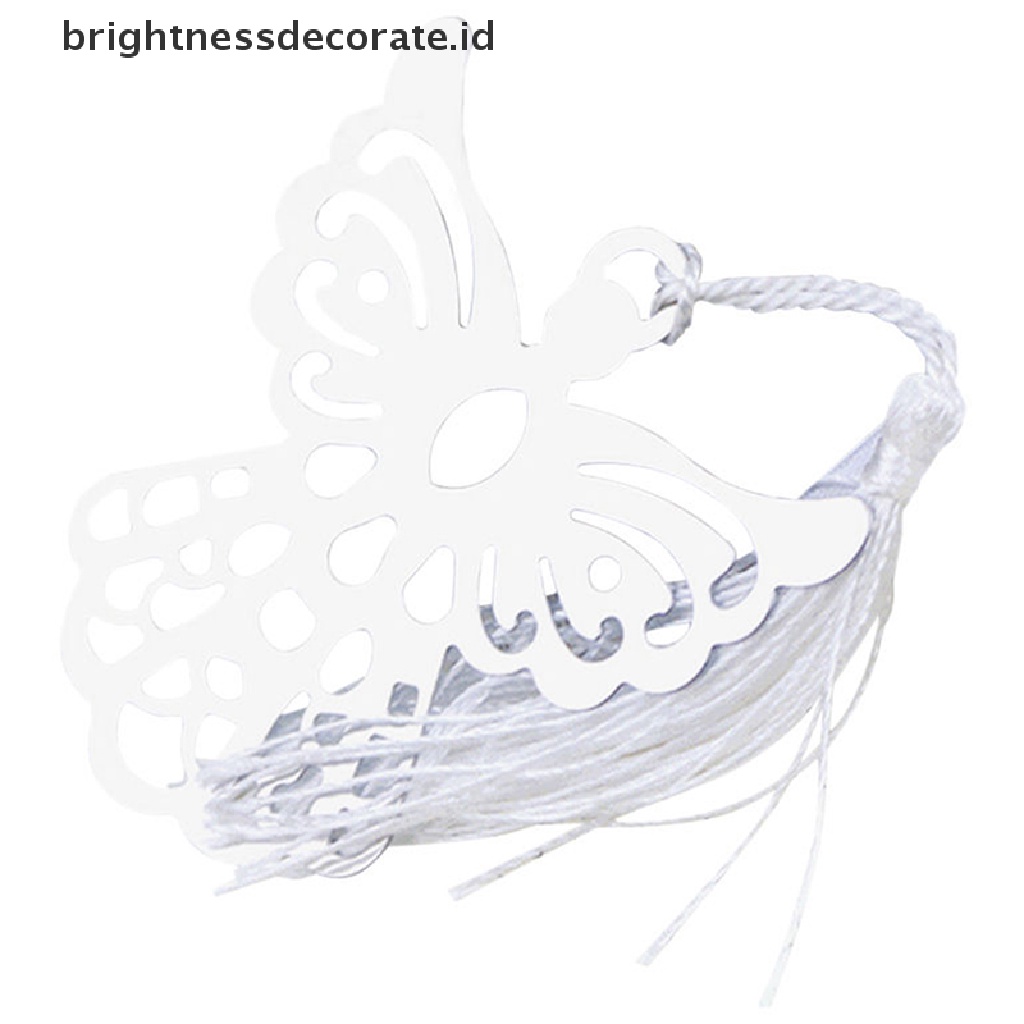 [birth] Hot Stainless Steel Silver Guardian ANGEL Bookmark Tassel Page Marker Ribbon Box [ID]