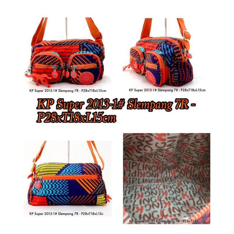 Tas Kipling Wanita Kp 2013-1 Selempang Anak Kecil Medium 2 Kantong Akalipa