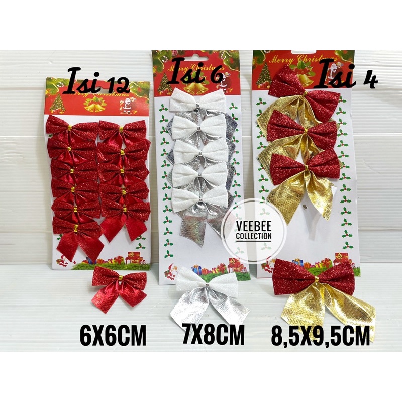 

Pita Hias pohon natal Gliter/ pita hias tempelan hampers / christmas ribbon/ pita hias