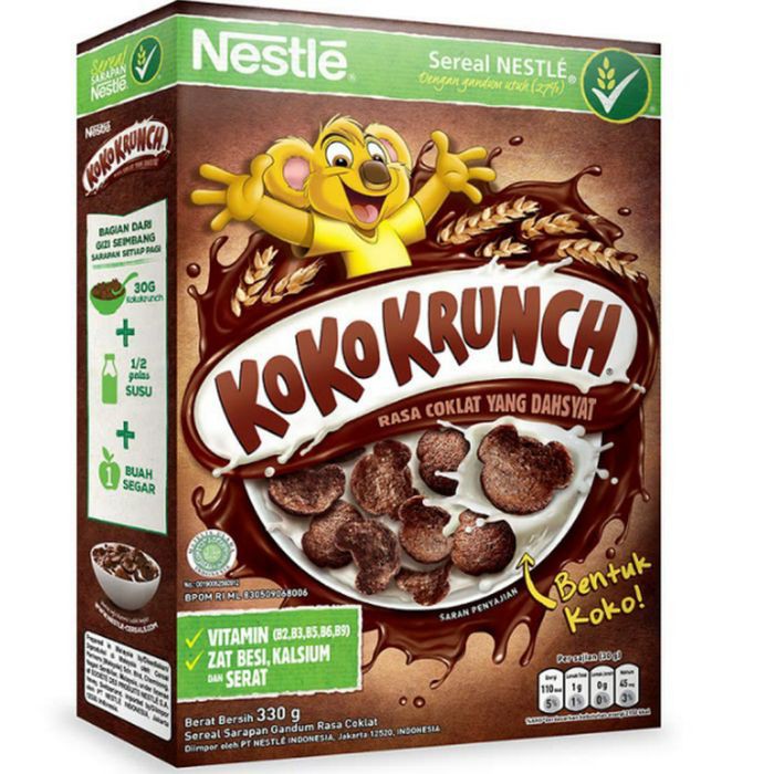 

NESTLE KOKO CRUNCH Chocolate Wheat Cereal 330gr - Sereal Rasa Coklat