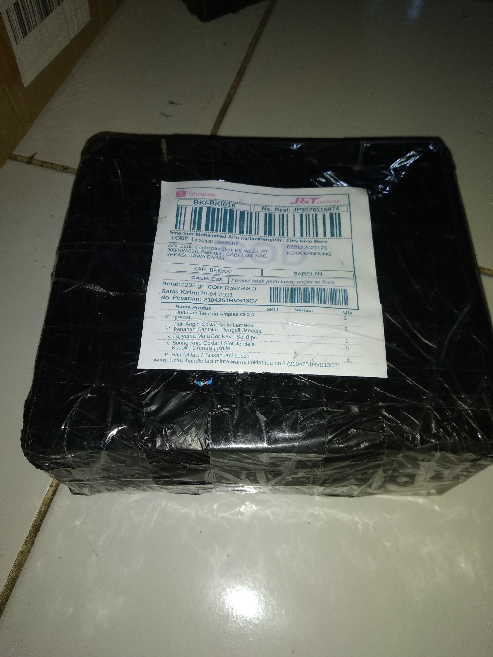 Spring Knip Coklat | Slot Jendela Kodok | Grendel | Knife