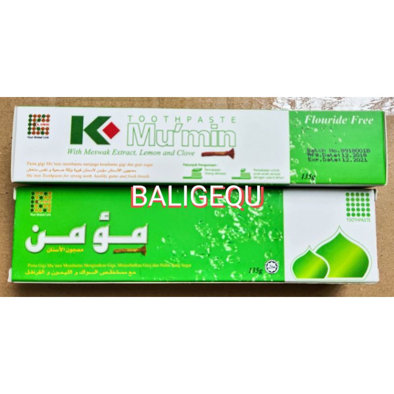 K-Mu'Min Toothpaste /Pasta Gigi Klink/Odol Klink