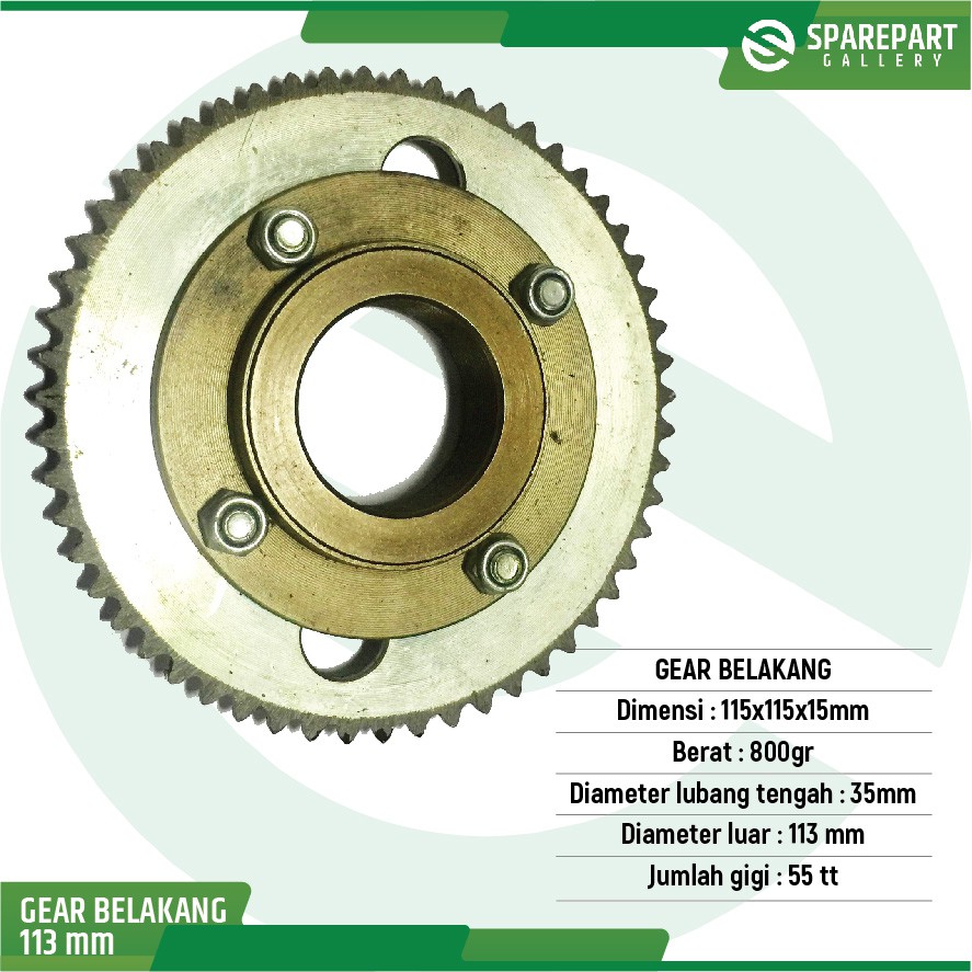 Gear Belakang Skuter S898 Mr.Jackie