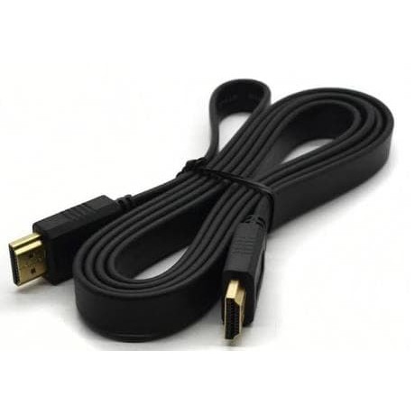 Kabel HDMI male to male 3m Flat dan Jaring / Kabel HDMI flat 3 m / Kabel HDMI bulat jaring 3M