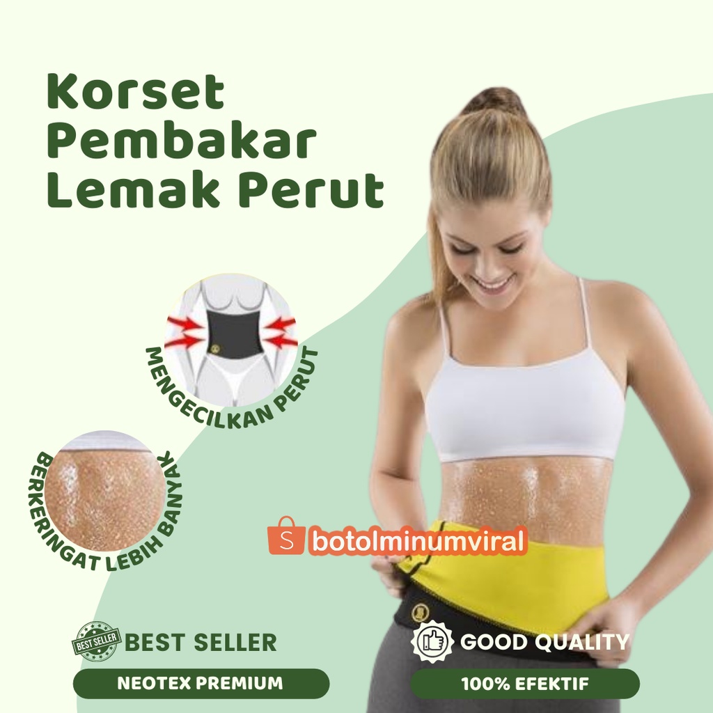 Korset Pembakar Lemak Perut Buncit Pinggang Peramping Pengencang Perut PREMIUM ORI Original