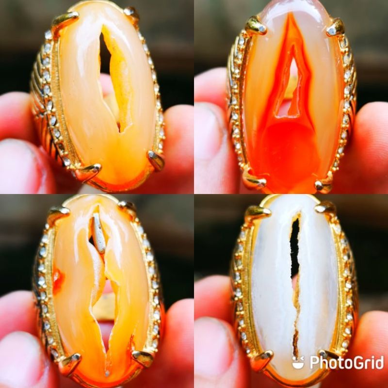 Batu akik pandan combong Crystal HG