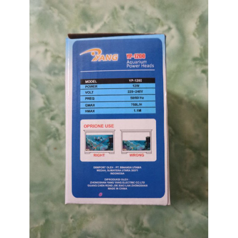 Pompa Mesin Powerhead Aquarium Aquascape Yang YP1200 YP-1200 YP 1200 murah