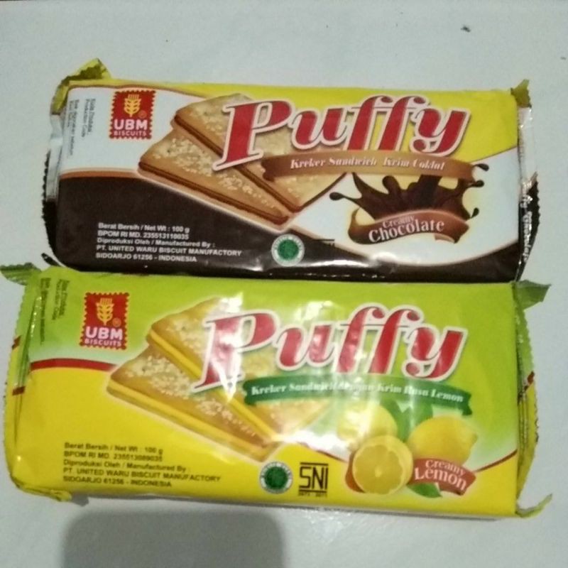 

Ubm puffy sandwich biskuit 100gr lemon/coklat