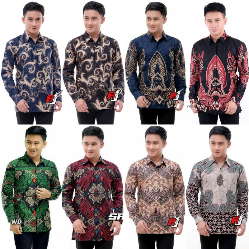 KEMEJA BATIK LENGAN PANJANG size S M L XL XXL XXXL KEMEJA PRIA LENGAN PANJANG KANTORAN DLL