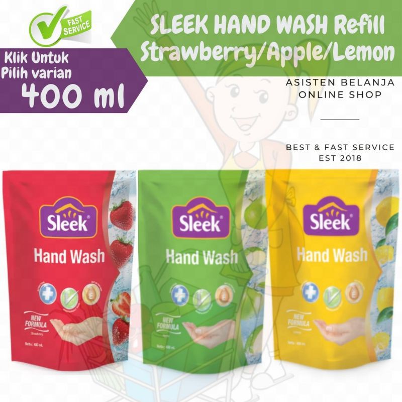 Sleek handwash antibacterial 400 ml