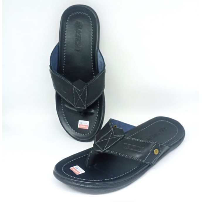 Sandal Jepit Cowok 39 - 43 Sendal Casual Pria Dewasa Laki Bahan Kulit Sintetis Astent