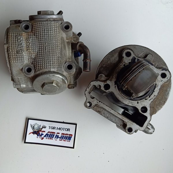 blok cylinder head boring piston original yamaha mio fino soul karbu