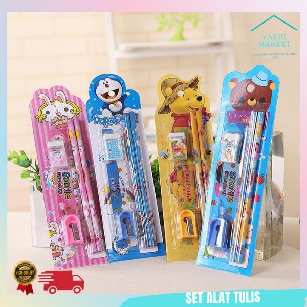

Paket Alat Tulis 303 4 In 1 Karakter Unik Sovenir Ulang Tahun Murah