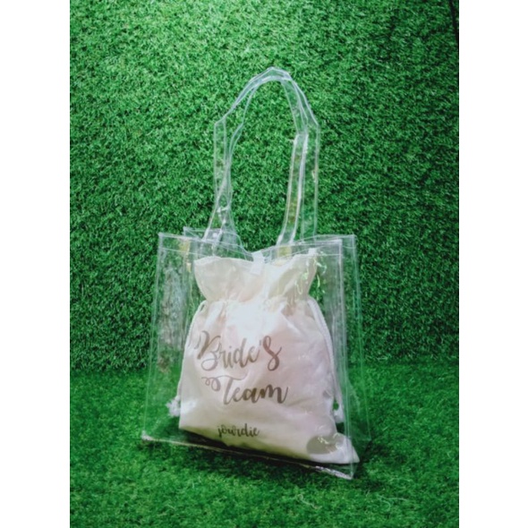 

20x10x20 TAS MIKA / TAS GAUL /GOODIE BAG MIKA POLOS / SOUVENIR ULTAH MIKA POLOS / TAS MIKA PVC POLOS
