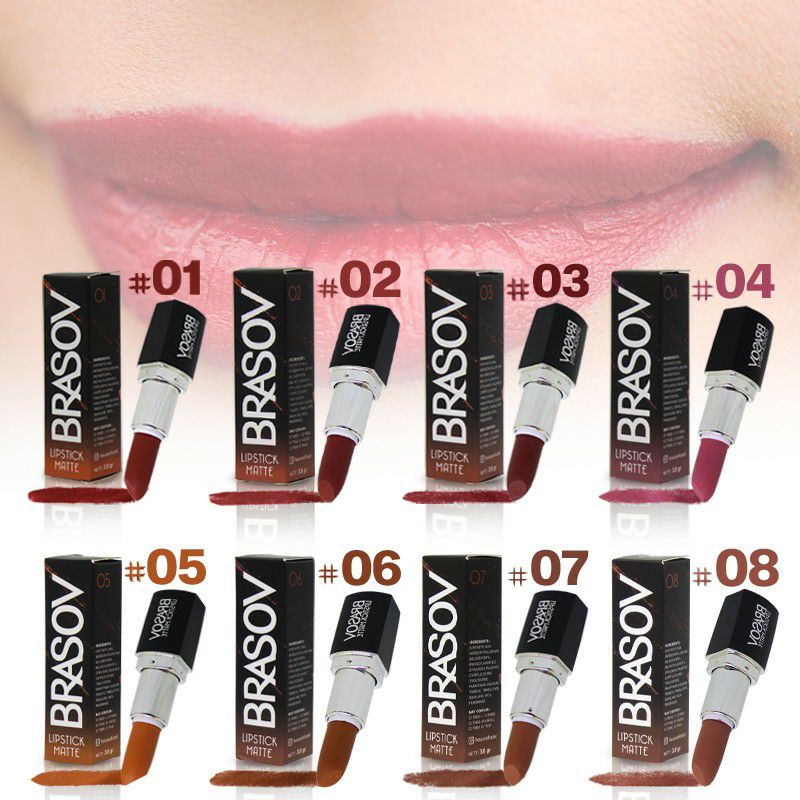 BRAVOS Lipstik Matte Shade Perona Bibir