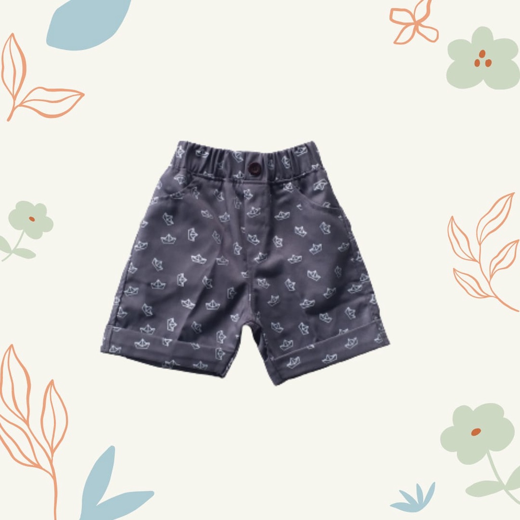 HappyOliver PASSWORD PAPER BOAT CELANA PENDEK Anak BerKualitas