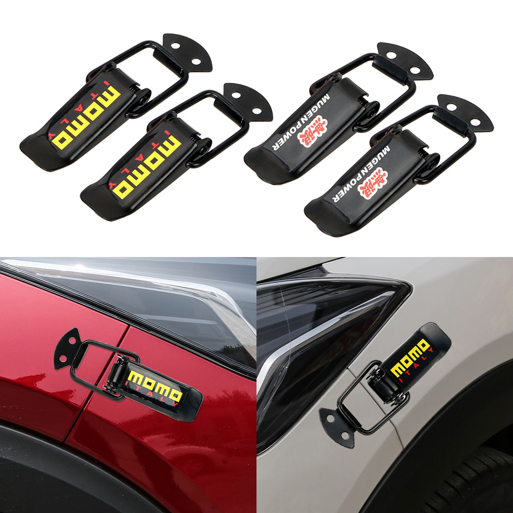 Lanfy 2 Pcs Klip Pengait Bumper Kap Mobil Truk Quick Release