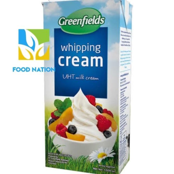 

(BISA COD) greenfields whipping cream 1lt