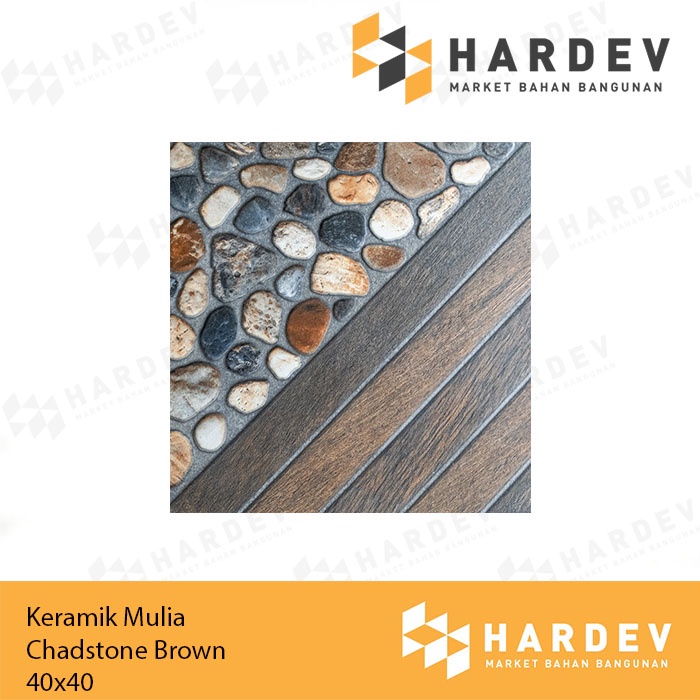 KERAMIK MULIA 40X40 CHADSTONE BROWN