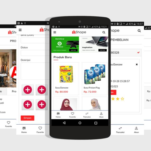 Project Aplikasi Shope Marketplace Jual Beli Multivendor Web & Android